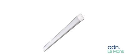 the back end of a light fixture with a white background