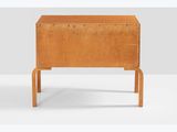 an image of a wooden chest of drawers on a white background