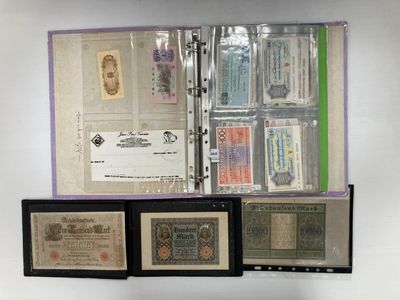 cinq types différents de timbres dans un classeur