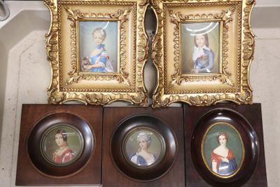 Cinq miniatures, portraits de Louis-Charles (Louis XVII de F… - Photo 1