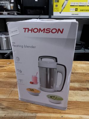 a box of a blender sitting on a table