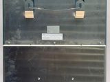 an image of a metal box with a sign on it