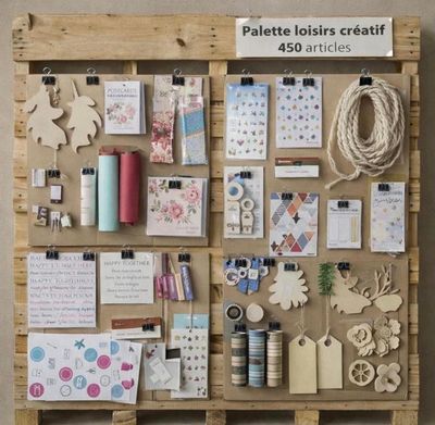 Palette de 450 articles uniquement de loisirs, créatifs neuf