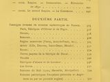 an old book with a list of french cuisines on it