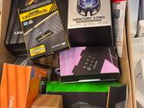 a box full of electronics and other items that are in it