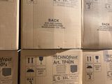 several boxes stacked on top of each other in a warehouse