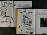 two pages of a book with a drawing of a man and a woman