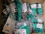a box full of items that are wrapped in plastic