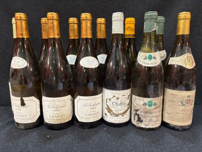 Plusieurs bouteilles de vin sont alignées sur une surface noire