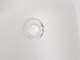 a close up of a white mannequin with a white background