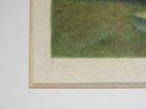 a picture of a painting of a boat on the water