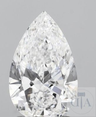 Diamant de 1,01 carat en forme de poire, certifié IGI, certifié GIA, certifié GIA