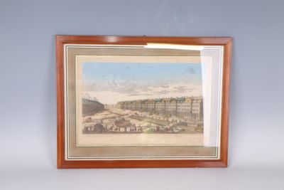 Ecole française XIXe, Vue des collèges impériaux et du magaz…