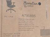 a cardboard box with a picture of an office chair on it