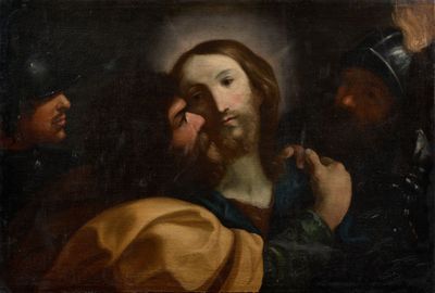 an image of a painting of jesus with other people in the background