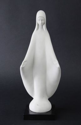 Francesco PINTON: "Vierge", biscuit de porcelaine, signé en … - Photo 1