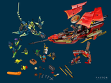 a lot of legos that are on a blue background