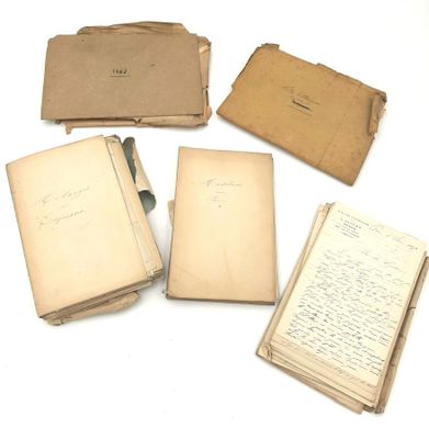 Ensemble de documents manuscrits par la famille GAUTIER, vra…