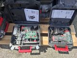 two tools in a case on a pallet