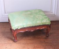 TABOURET DE PIED rectangulaire en bois naturel mouluré et sc… (photo 3)
