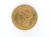 an image of a gold coin on a white surface