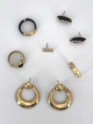 OR 585°/°°° (14K) comprenant : Paire de boucles d'oreilles à… - Photo 1