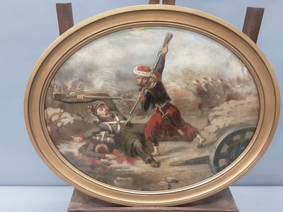 ROBERT : "Scène de bataille de 1870".