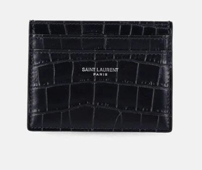 porte-cartes en cuir « Croce » de Saint Laurent