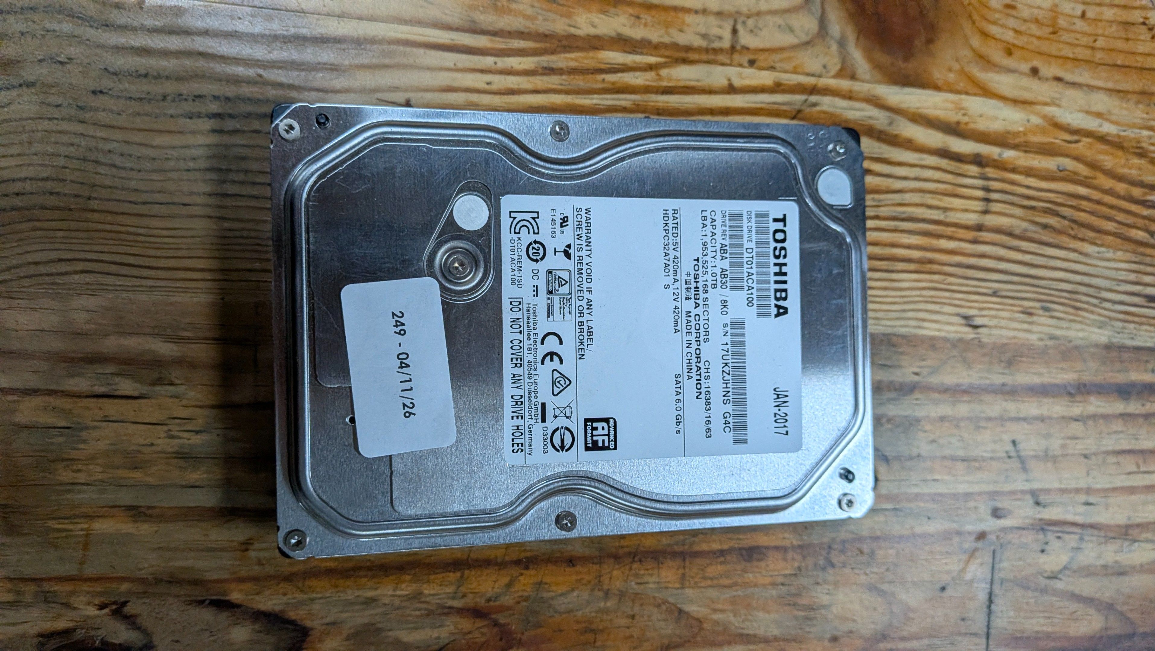 DISUQE DUR TOSHIBA 1TO - TVA RECUPERABLE