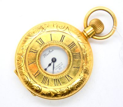 ELECTRA. Montre savonnette en or jaune 750 °/°° (18k) à cadr… - Photo 1