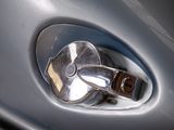 a close up of a door handle on a car