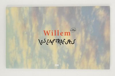a book with a picture of a sky and clouds in the background
