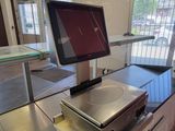 an image of a computer on a table in a store