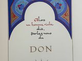 une image représentant un livre, sur laquelle figure l'illustration d'une arche et une citation