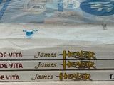 books stacked on top of each other on a table