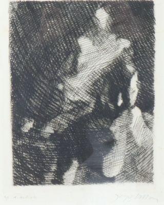 an image of a black and white drawing of a woman holding a child