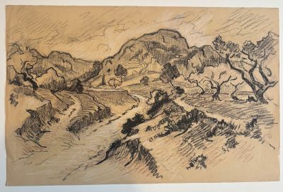 Jos Henri PONCHIN (1897 - 1981), "Paysage".