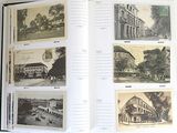 a book with pictures of buildings and people in it