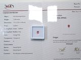 a certificate with a picture of a red diamond on it