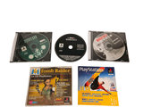 three cds and a cd case on a white surface
