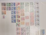 a picture of a picture of a wall with stamps on it