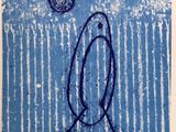 an image of a drawing of a fish on a blue background