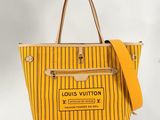 louis vuitton yellow stripe tote bag