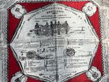 an old newspaper with a picture of people on it