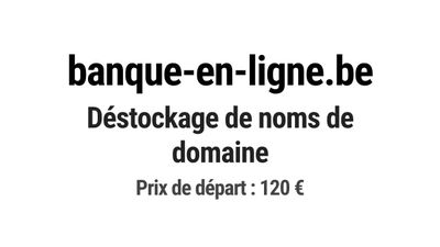 Nom de domaine banque-en-ligne.