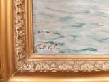 a picture of a painting on the wall of a room