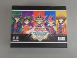 a close up of a box with a bunch of characters on it