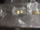 a close up of a bunch of wine glasses on a shelf