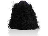une image représentant un chapeau noir orné de plumes