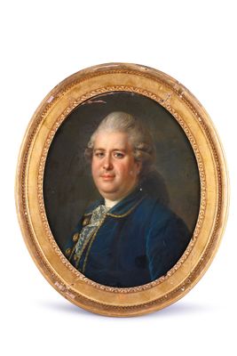 portrait of a gentleman in a blue coat